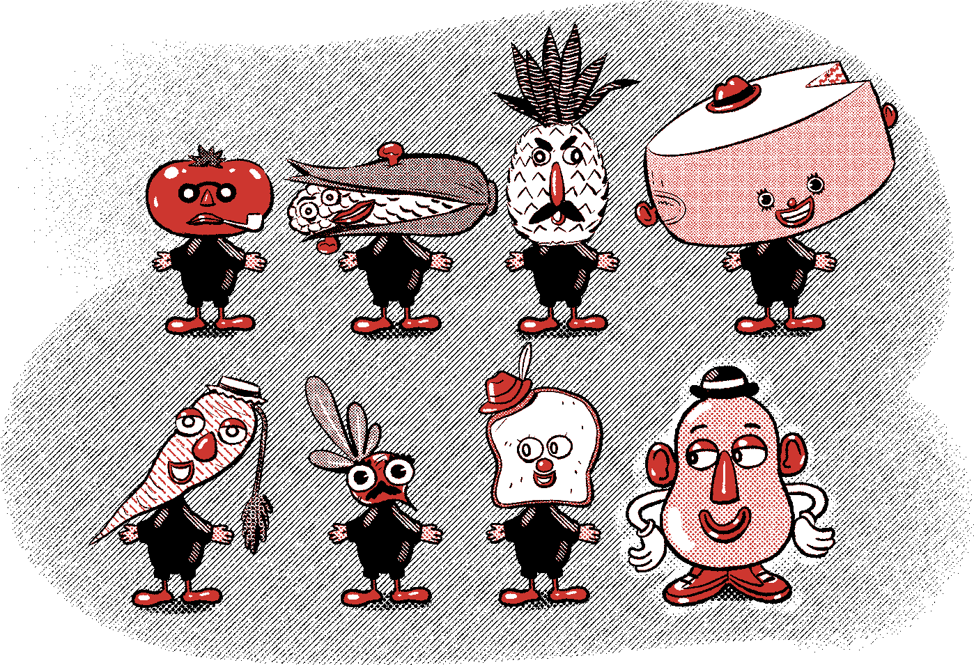 Vegetable Heads